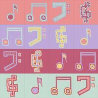 musical symbol pattern vector