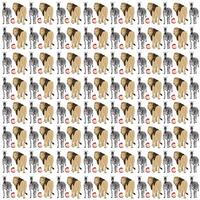 lion, zebra with fruit as a pattern background vector