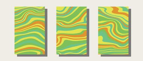 Abstract groovy set background. vector
