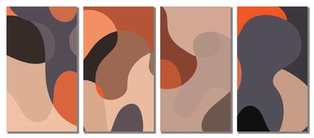Abstract wavy set background. Design color. vector