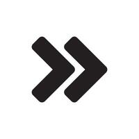 A clean, sharp arrow pointing forward with a bold, solid design, ideal for navigation symbols. vector