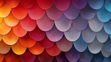 Colorful semicircle pattern creating a gradient effect and textured surface photo