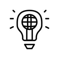 insight lamp icon vector
