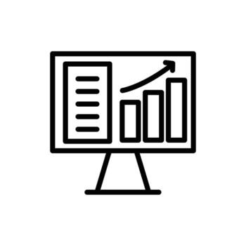 data Analytics icon vector