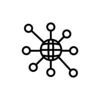 network team icon vector