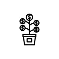 plant investment growth vector