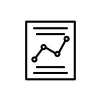 report Business Analytics icon vector