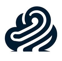 A logo for a cloud vector