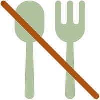 no food icon vector