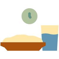 iftar fasting icon vector