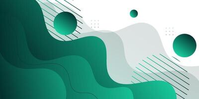 Abstract green wave 3D background. Simple circle pattern element. Eps10 vector