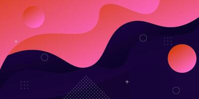 Colorful pink and blue gradient fluid wave concept. Dynamic color fluid pattern element. Eps10 vector