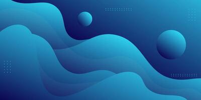 Modern Geometric Abstract with bright blue wave color background for template, poster, flyer design. eps10 vector