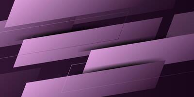 Abstract overlapping shapes on 3D background. Purple color pattern with lines. Eps10 vector