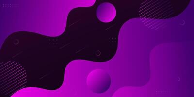 Abstract and realistic 3D wavy dark purple background. Modern wave shape pattern design. Eps10 vector