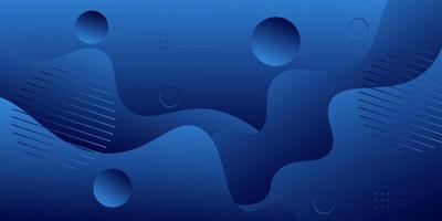 Abstract minimal wave background with dynamic dark blue color design. Simple geometric shape pattern. Eps10 vector