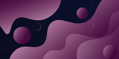 Futuristic design with dark blue background with purple waves 3D geometric background overlapping with pattern layers on dark background. eps10 vector