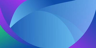 Abstract colorful 3D purple and blue gradient wave banner background. Creative fluid shape pattern on horizontal background. Eps10 vector