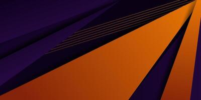 Dark purple and orange overlapping square theme background. Paper cut modern design pattern background. Eps10 vector