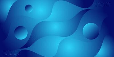 Abstract minimal blue wave background. Modern concept background. Realistic waves with simple geometric patterns. vector