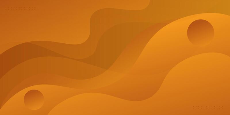 Dark orange geometric business banner design. Creative banner design with wave shape. Simple horizontal banner. Eps10