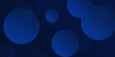 Abstract dark blue geometric circle pattern background illustration. 3D view and simple pattern. eps10 vector