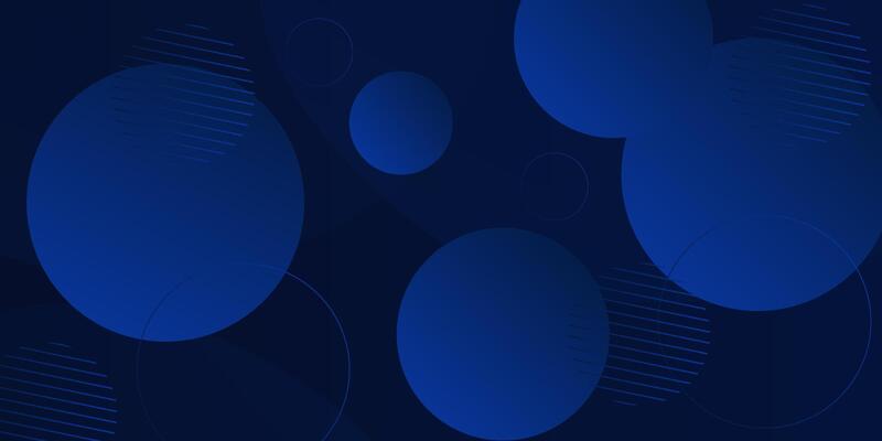 Abstract dark blue geometric circle pattern background illustration. 3D view and simple pattern. eps10