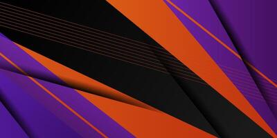 Abstract colorful purple and orange shapes presentation background. Dynamic gradient lines background. Colorful geometric design background with modern pattern. eps10 vector