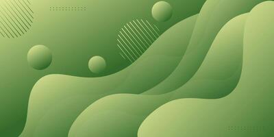 Colorful abstract background with green wave design for banner cover, book brochure and other graphic design elements. vector