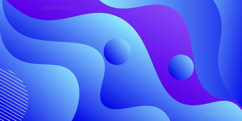 Liquid blue 3D background. Blue and purple gradient 3D design. Modern trendy color geometric pattern. Colorful geometric poster background. Eps10