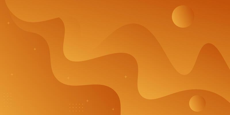 Orange dynamic abstract background with simple wave design. Creative gradient background. Smart 3D cover design for business design.