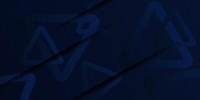 Abstract 3D dark blue diagonal geometric background. Overlapping triangle shapes with shadow. Eps10 vector