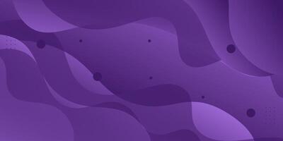 Purple gradient geometric business banner design. Creative banner design with wave shape. eps10 vector