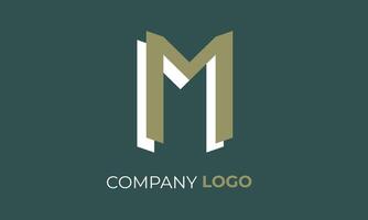 Creative and modern letter M logo design for branding and identity vector