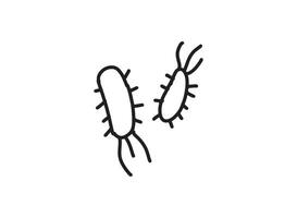 Set of an Bacteria and Virus icon vector