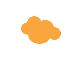 Illustration of an Retro Shape Hippie Cloud vector