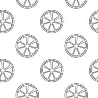 Lemon slices in a repeating pattern create a fresh and vibrant design for various uses vector