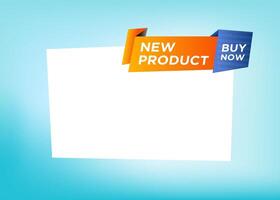 Promotional tag label design for advertisement for introducing New Product vector