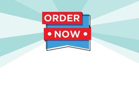 Order Now tag label design text with stylist and colorful element, promotional for advertisement vector