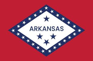Arkansas Flag Stock Image. vector