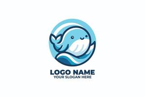 Ideal for a modern, clean flat logo style with a blue gradient. vector