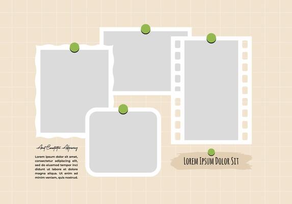 Picture or frame Moodboard photo collage design