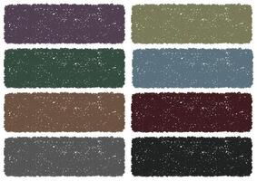 Crayon Texture Background Set Isolated On A White Background. vector
