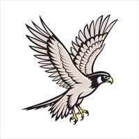 Flying hunter eagle illustration for sports and branding vector