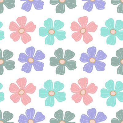 Floral seamless pattern. Spring, summer background
