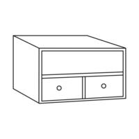 Modern Bookshelf Illustration vector