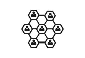 Group of people business Networking Icons vector