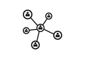 Group of people and business Networking Icons vector