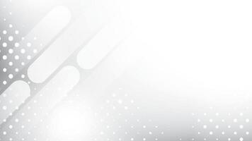 Abstract white and gray gradient background with curve lines and halttone effect, vector