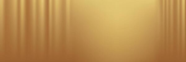 Gold abstract blurred gradient background, curtain pattern, vector